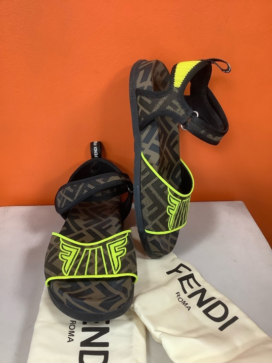 Fendi Shoes - Fendi Monogram Flat Sandals